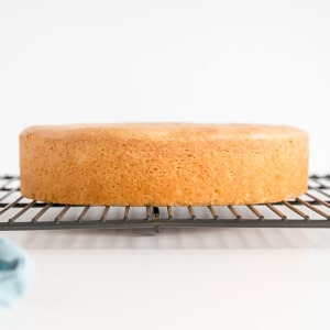 Cake on a cooling rack