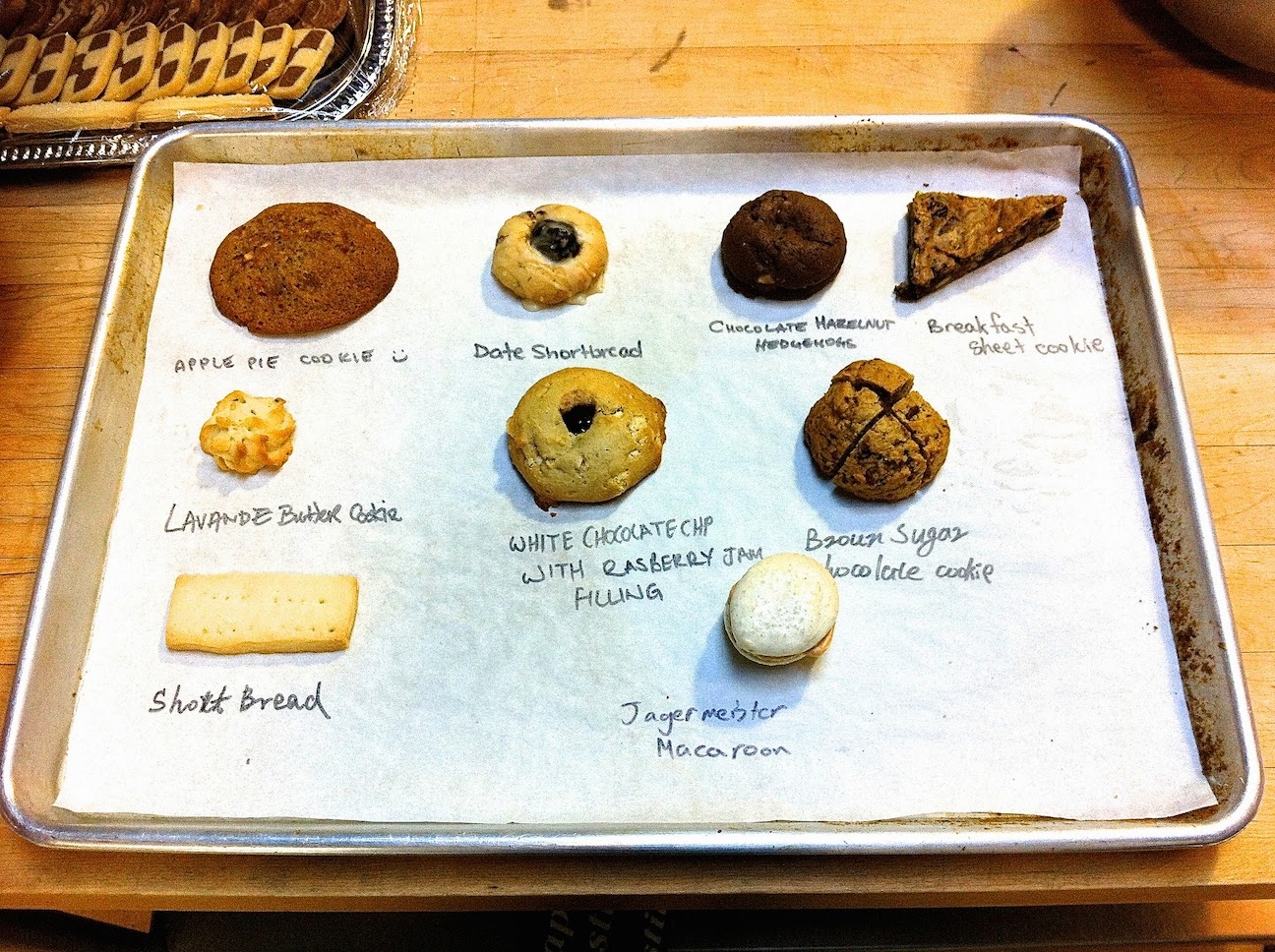 Various baked goods in the pastry kitchen.
