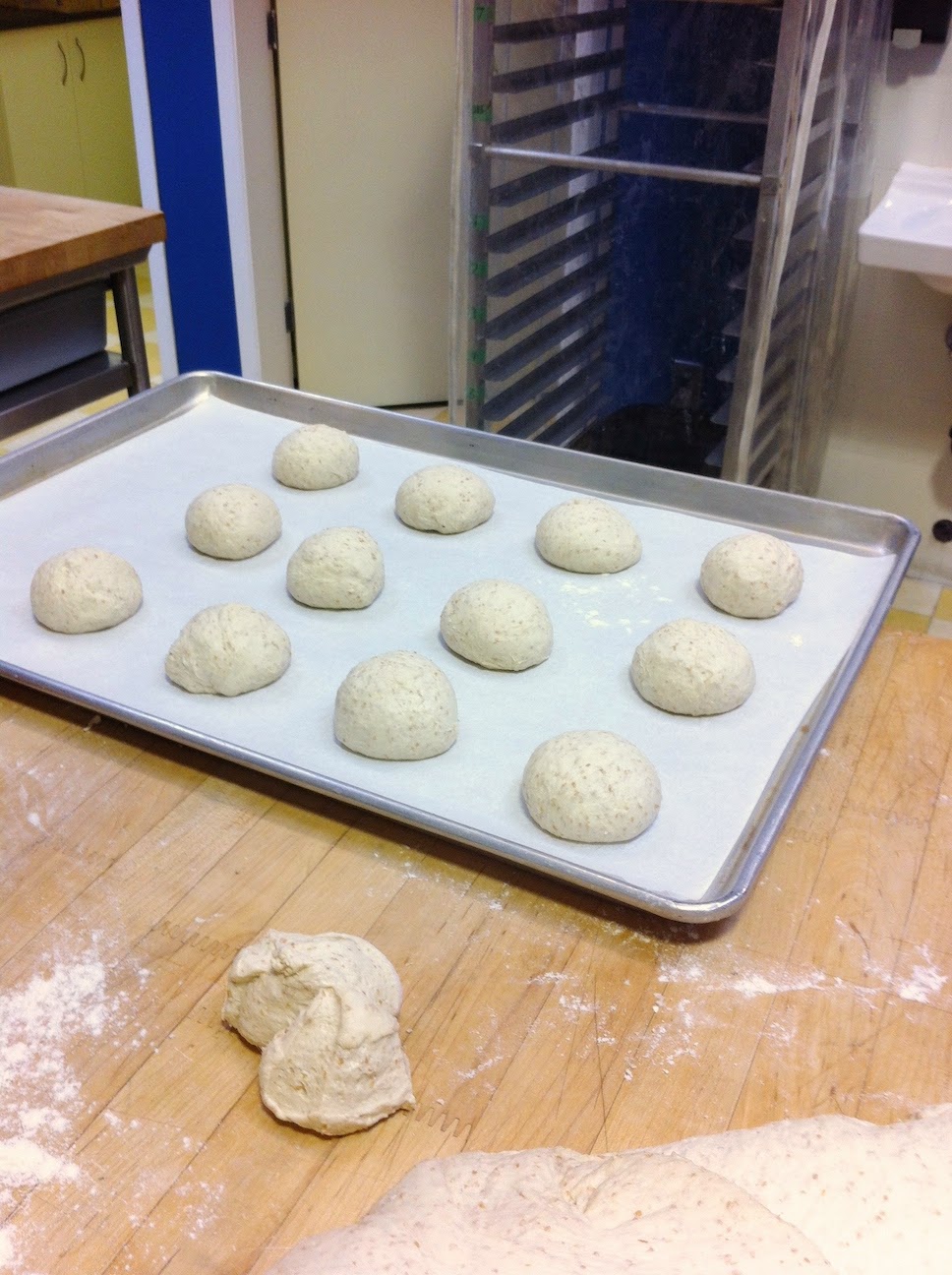 Various baked goods in the pastry kitchen.