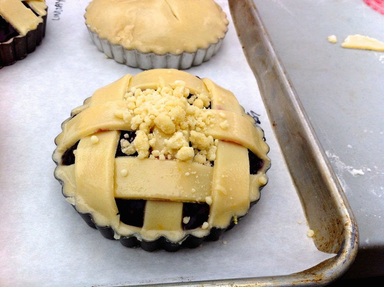 Scenes from the pastry kitchen.