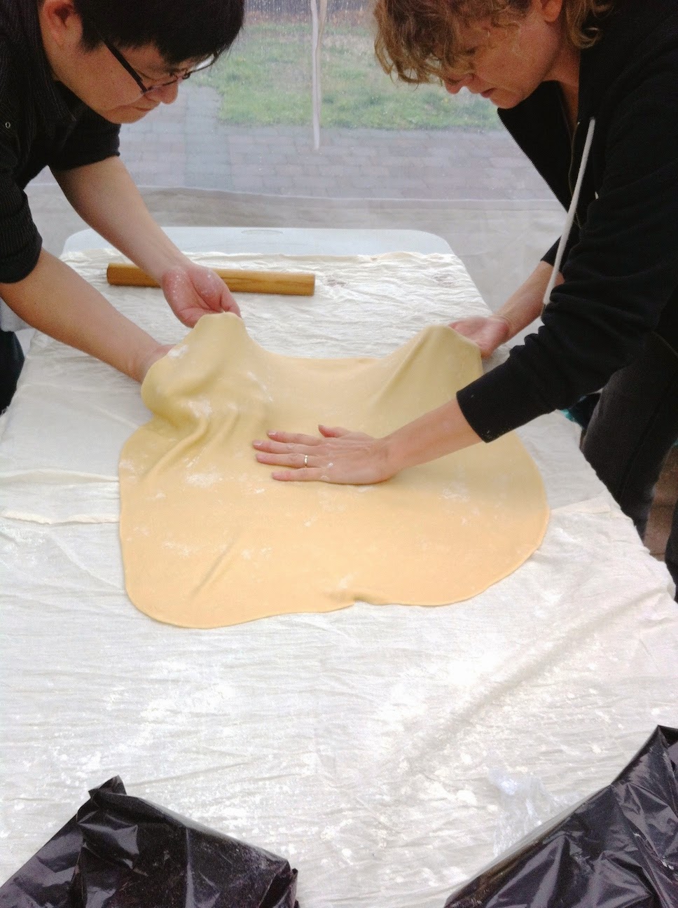 Scenes from the pastry kitchen.