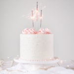 A decorated cake on a table